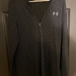 under armour black quarter zip shirt